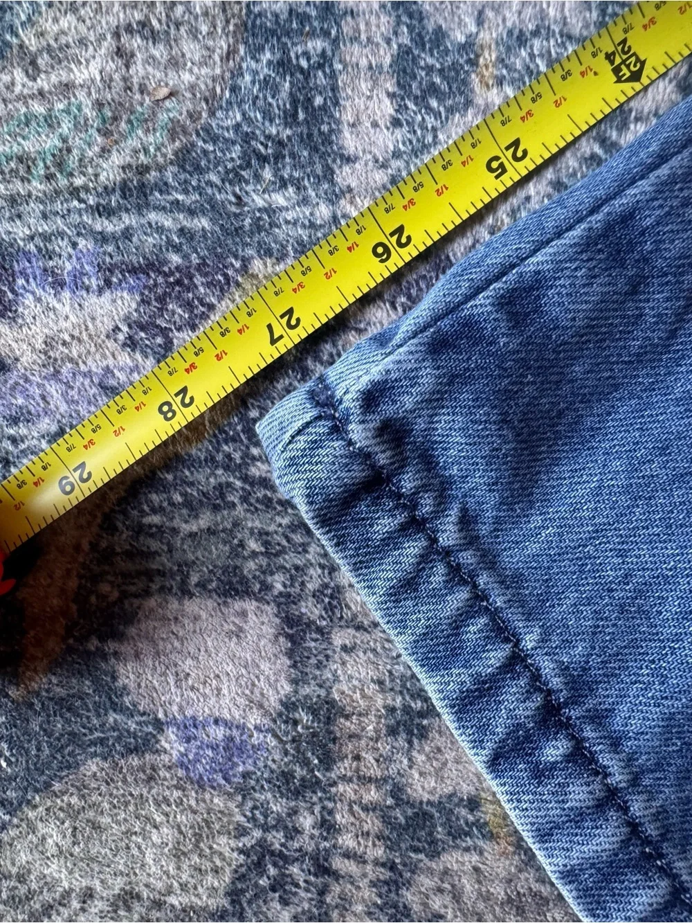 Favorite Daughter the Carly Shortie Blue Wide-Leg Cargo Jeans